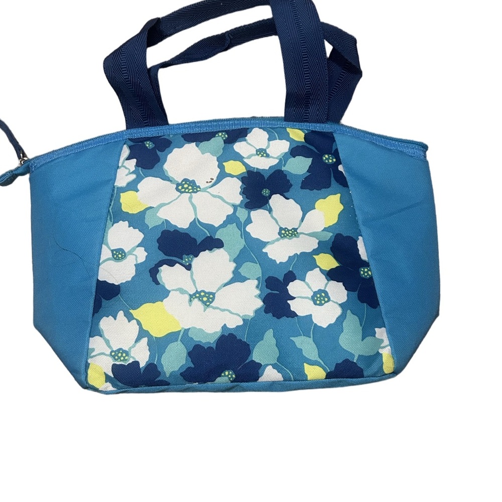 Igloo Blue and White Insulated Floral Bag - Picture 2 of 7